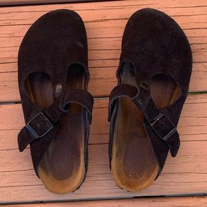 Birkenstock Bern Nubuck Suede Clog Sandals Sz 37